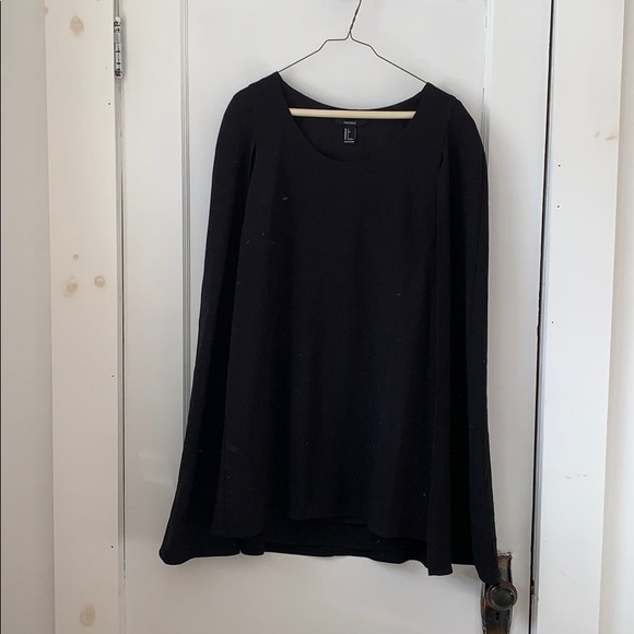 Forever 21, Caped Black Dress - Picture 1 of 3
